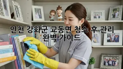 인천 강화군 교동면 청소 후 관리 완벽 가이드